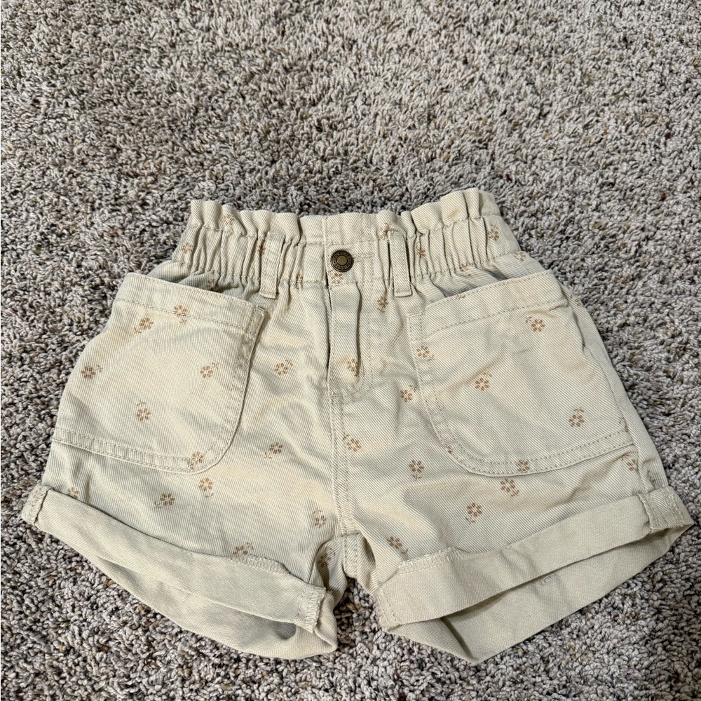 Rylee + Cru Cream Tan Kids Shorts